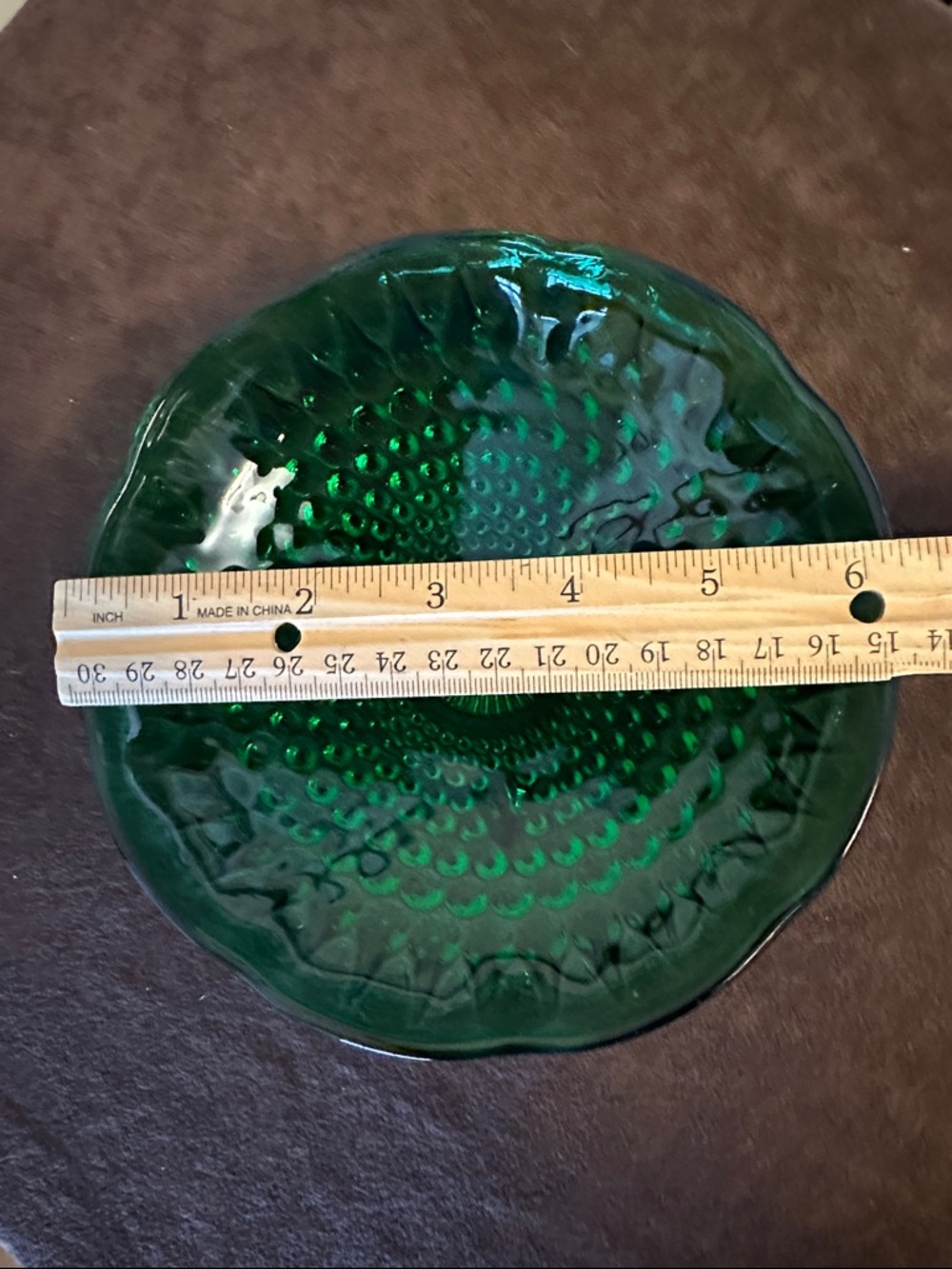 Anchor Hocking Emerald Green Bubble Bowl Candy Dish Depression Glass 6 3/8” - Picture 6 of 8